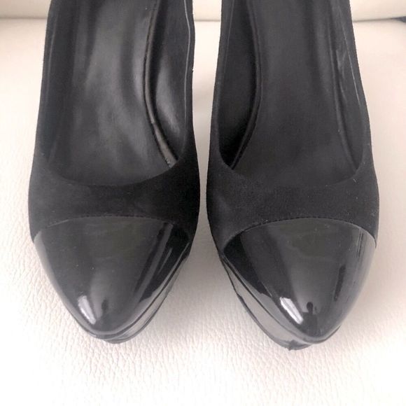 Suede Platform Pumps by Theory - Picture 5 of 16